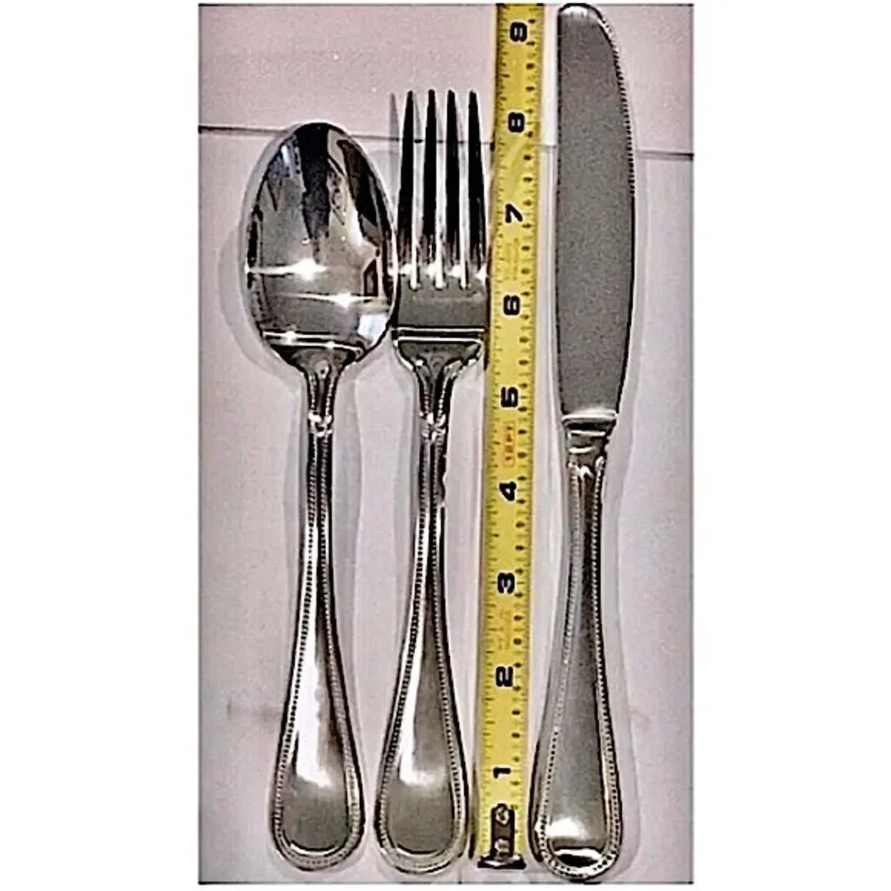 TOWLE Stainless Steel Beaded Antique Flatware